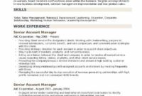 Senior Account Manager Resume Samples | Qwikresume inside Resume Template For Senior Management