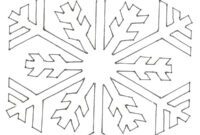 Snowflake Simple Pattern Coloring Page - Netart with regard to Snow Day Policy Template