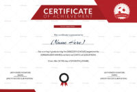 Soccer Achievement Certificate Design Template In Psd, Word in Top Certificate Of Achievement Template Word