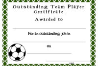 Fantastic Soccer Certificate Template