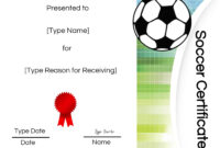 Soccer Awards Certificates - Dalep.midnightpig.co Inside Soccer Award throughout Athletic Award Certificate Template