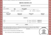 Spanish Birth Certificate Translation - 24 Hour Translation Services regarding Best Mexican Birth Certificate Translation Template