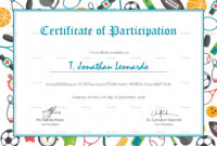 Sports Participation Certificate Design Template In Psd, Word for Certificate Of Participation Template Doc