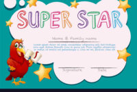 Star Of The Week Certificate Template with Stunning Star Of The Week Certificate Template