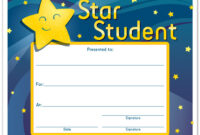 Star Student Award - School Supplies - School Mate intended for Amazing Star Award Certificate Template