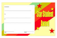 Star Student Certificate Template Top 10 Super Class Ideas Pertaining regarding Student Council Certificate Template