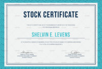 Stock Certificate Template Word ~ Addictionary in Simple Stock Certificate Template Word