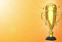 Stock Video Clip Of Rotation Golden Cup For Winners Of Basketball throughout Basketball Certificate Template  13 Designs