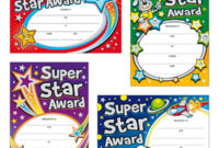Super Star Award Certifcates | Metallic | X 20 | Brainwaves for Star Reader Certificate Templates