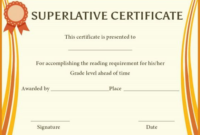 Superlative Award Certificate Templates | Certificate With Regard To with regard to New Superlative Certificate Template