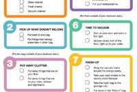 The Checklist That Shows Kids How To Clean Their Rooms | Bedroom regarding Clean Desk Policy Template