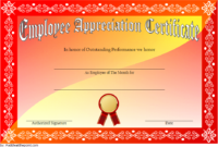 The Excellent Employee Appreciation Certificate Template 3 Is Other with Diploma Certificate Template  Download 7 Ideas