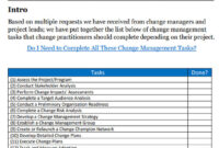 Top Organizational Change Management Plan, Template | Excel, Ppt, Pdf in Simple It Change Management Template