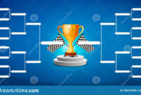 Tournament Bracket Template For 16 Teams With Golden Cup Winner Award pertaining to Basketball Certificate Template  13 Designs