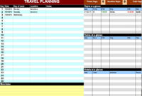 Travel Itinerary Template Google Docs | Planner Template Free with Vacation Itinerary Planner Template