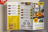 Tri-Fold Restaurant Food Menu Template Design - Download Psd pertaining to Tri Fold Menu Template Photoshop