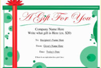 Vacation Gift Certificate Template Free Of Create Your Own Gift with Free Travel Gift Certificate Template