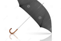 Vector 3D Realistic Render Black Blank Umbrella Icon Closeup Isolated regarding Fantastic Blank Umbrella Template