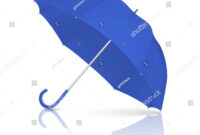 Vector 3D Realistic Render Blue Blank Stock Vector (Royalty In Blank regarding Blank Umbrella Template