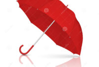 Vector 3D Realistic Render Red Blank Umbrella Icon Closeup Isolated On for Fantastic Blank Umbrella Template