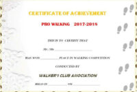Walking Certificate Templates (1) – Templates Example | Templates intended for Walking Certificate Templates
