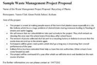 Fantastic Waste Management Contract Template
