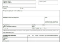 What Is A Waste Declaration Form? | Waste Transfer Note | Tardis Hire pertaining to Professional Medical Waste Management Plan Template