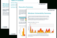 Windows Vulnerability Summary Report - Sc Report Template | Tenable® inside Vulnerability Management Program Template