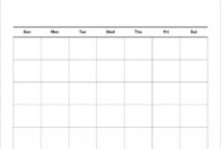 Workout Calendar Template Blank Printable :-Free Calendar Template intended for Blank Workout Schedule Template