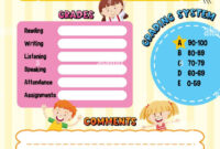Character Report Card Template: A Comprehensive Assessment Tool