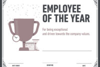 Employee Of The Year Certificate Template: A Formal Recognition Of Exceptional Performance