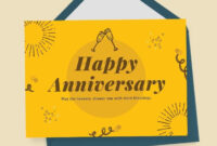 Anniversary Card Template Word: A Formal Expression Of Love And Gratitude