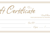 Dinner Certificate Template: A Complimentary Invitation