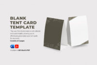 Complimentary Tent Card Template Downloads