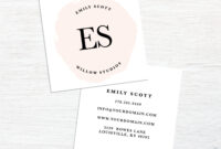 Southworth Business Card Template: A Professional And Elegant Design