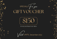 A Sophisticated Gift Certificate Design For Formal Occasions
