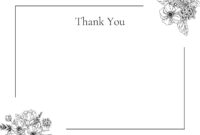 Formal Thank You Note Card Template For Professional Correspondence