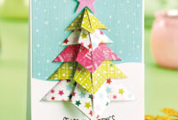 A Three-Dimensional Christmas Tree Card Design Template