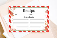 A Template For A Cookie Exchange Recipe Card