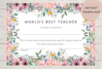 Exceptional Educator Certificate Templates: A Free Resource For Recognizing Outstanding Teachers