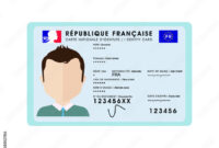 French National Identity Card Template