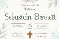 Elegantly Designed Free Christening Invitation Templates
