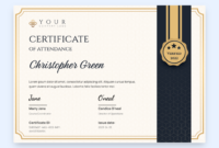 Perfect Attendance Certificate Template