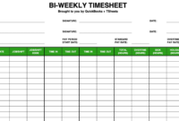 Weekly Time Card Template: A Free And Efficient Tool For Time Tracking