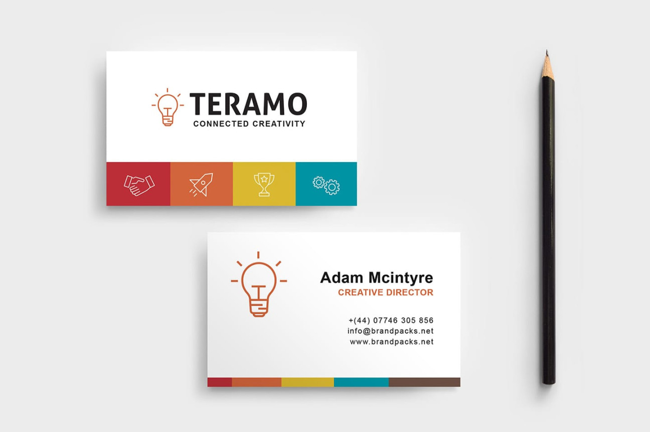 Free Business Card Template in PSD, Ai & Vector - BrandPacks