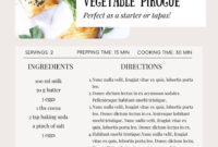 A Comprehensive Guide To Recipe Card Design Templates: Enhancing Culinary Experiences