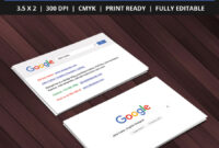 Google Search Business Card Template: A Professional Branding Tool