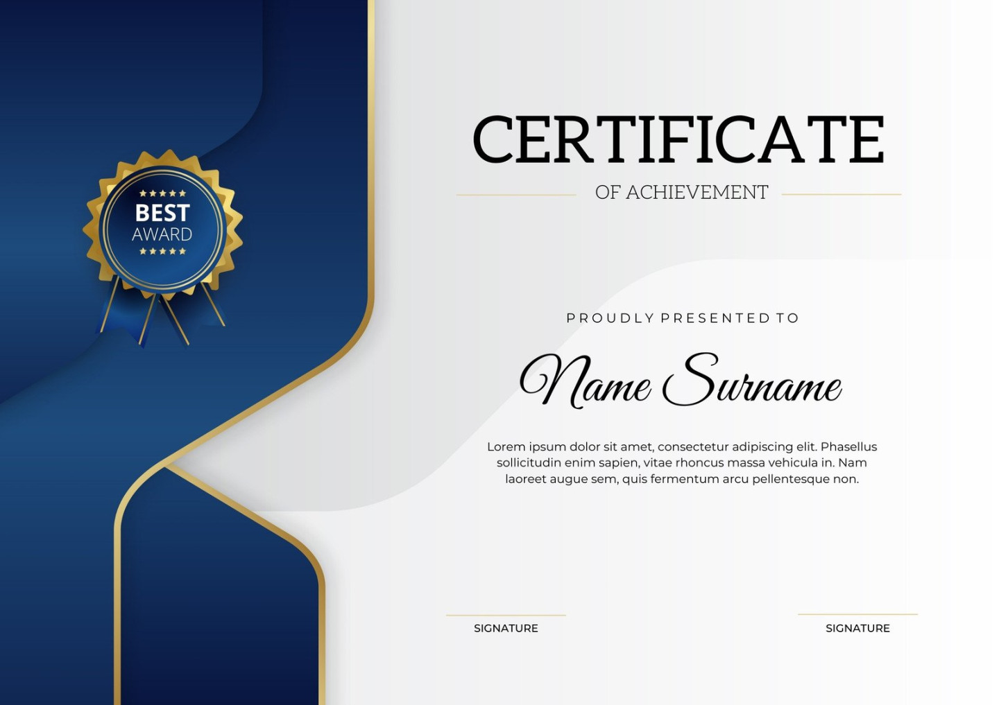 Free printable certificate templates you can customize  Canva