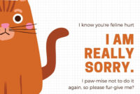 Formal Apology Card Template