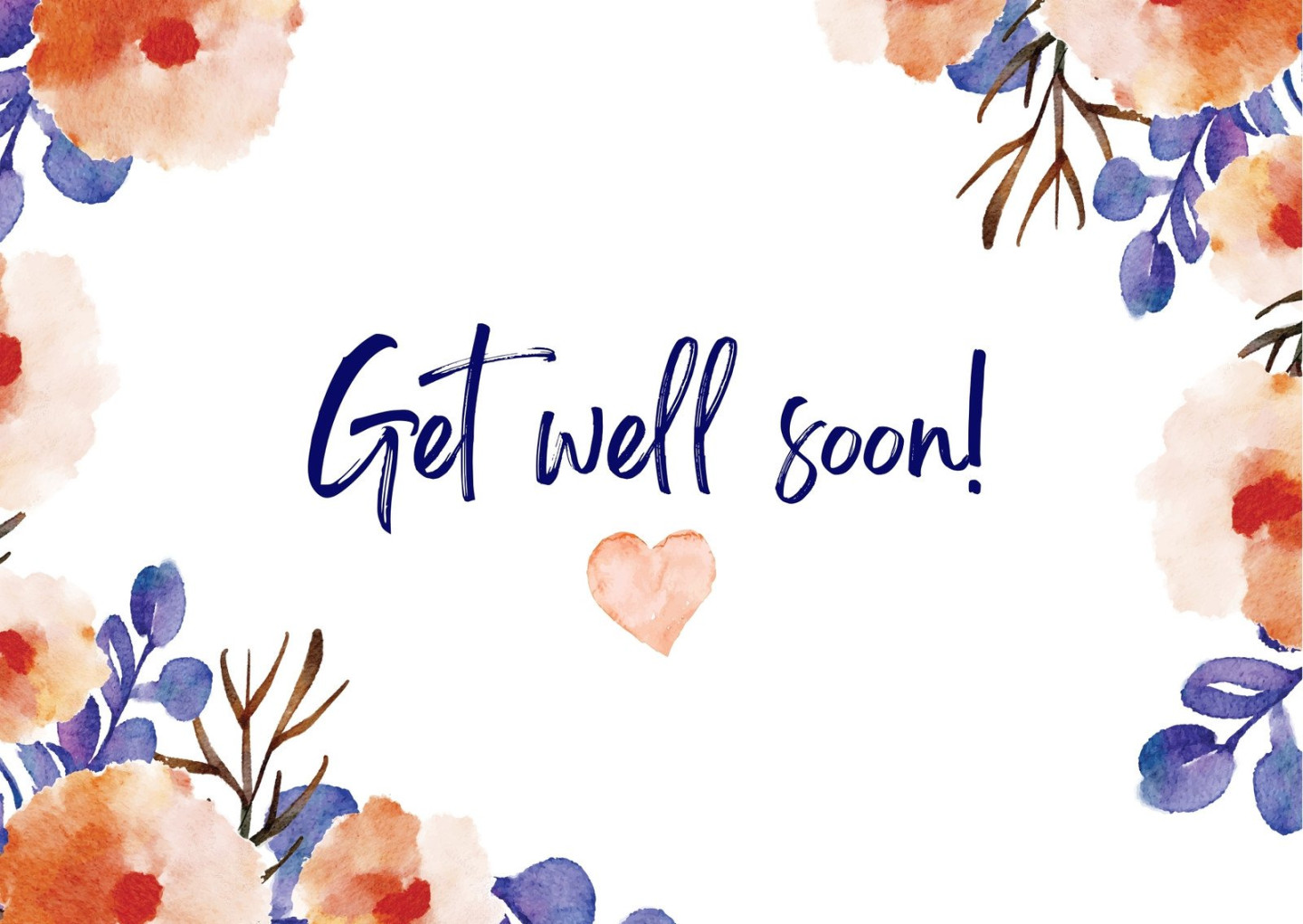 Free, printable, editable get well soon card templates  Canva